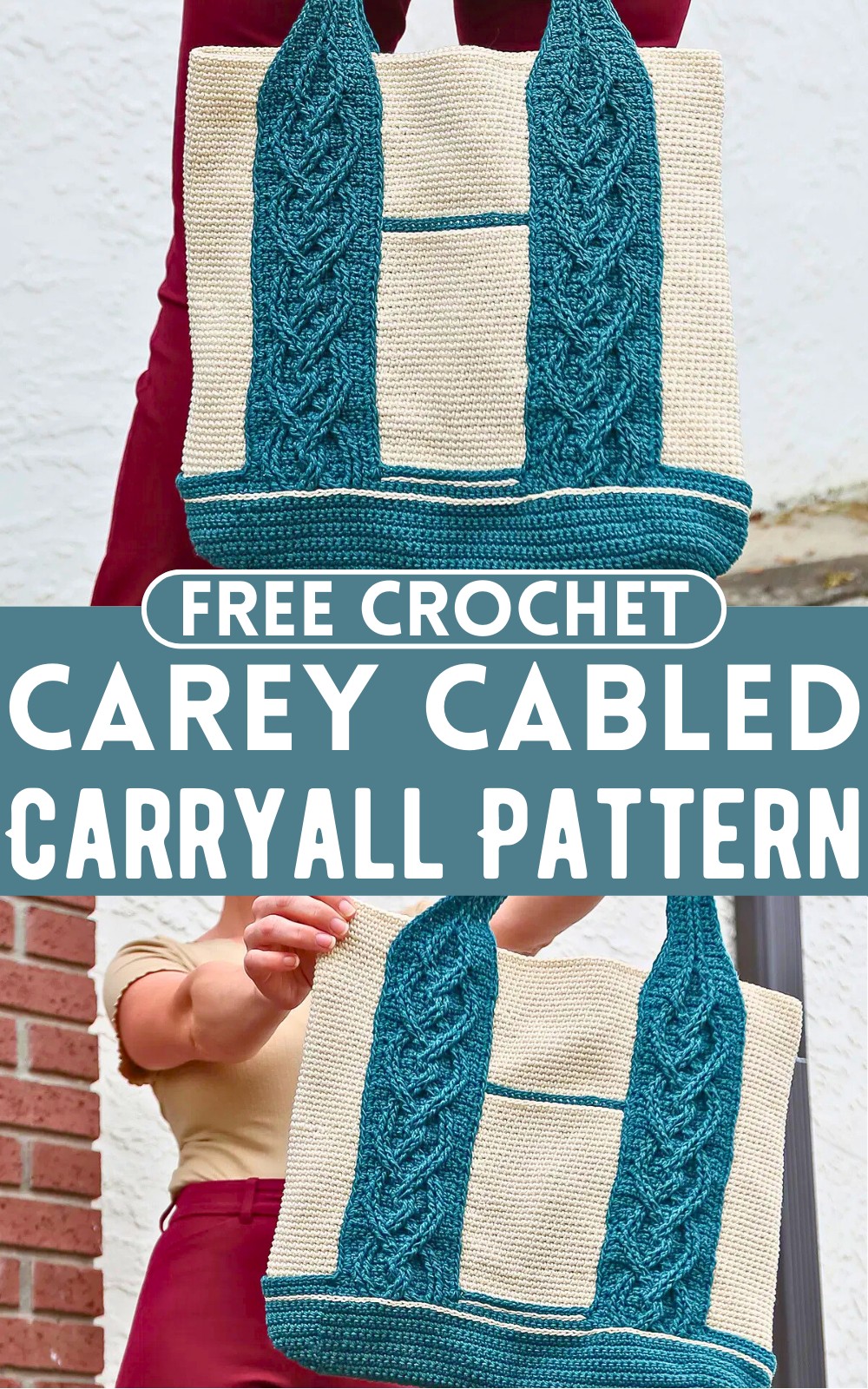 Crochet Carey Cabled Carryall Pattern