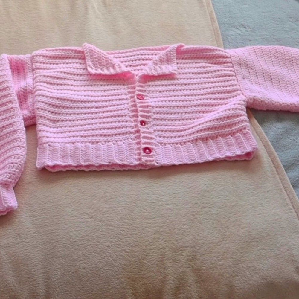 Crochet Easy Basic Cardigan Pattern (1)