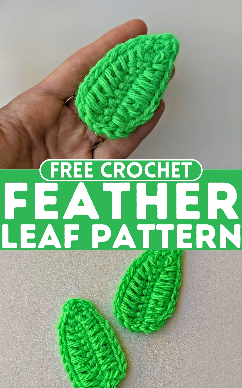 Crochet Feather Leaf Pattern
