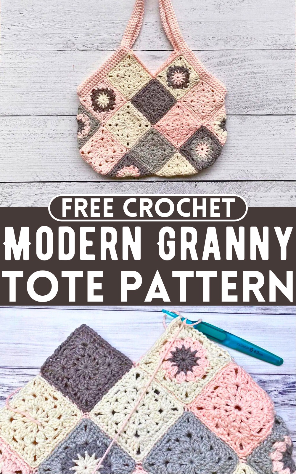 Crochet Modern Granny Tote Pattern