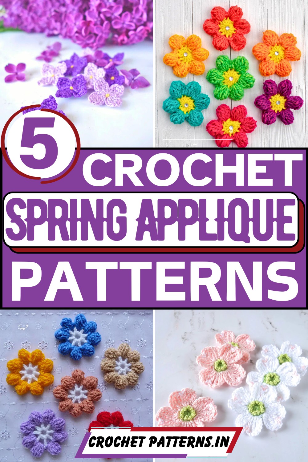 Crochet Spring Applique Patterns