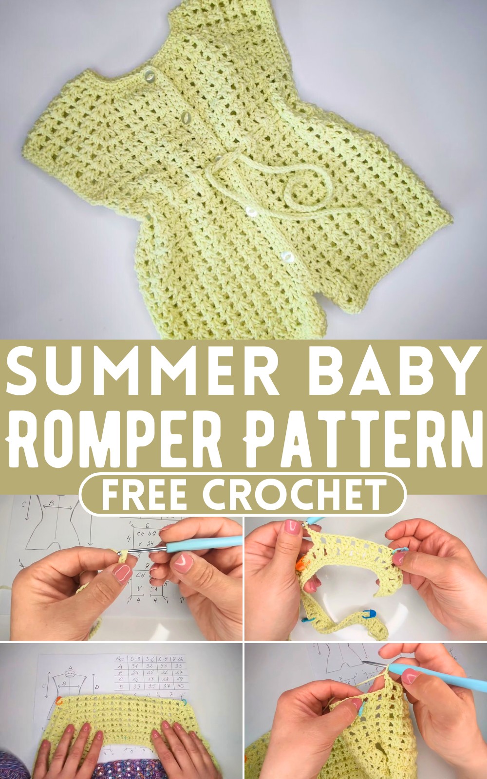 Crochet Summer Baby Romper Pattern