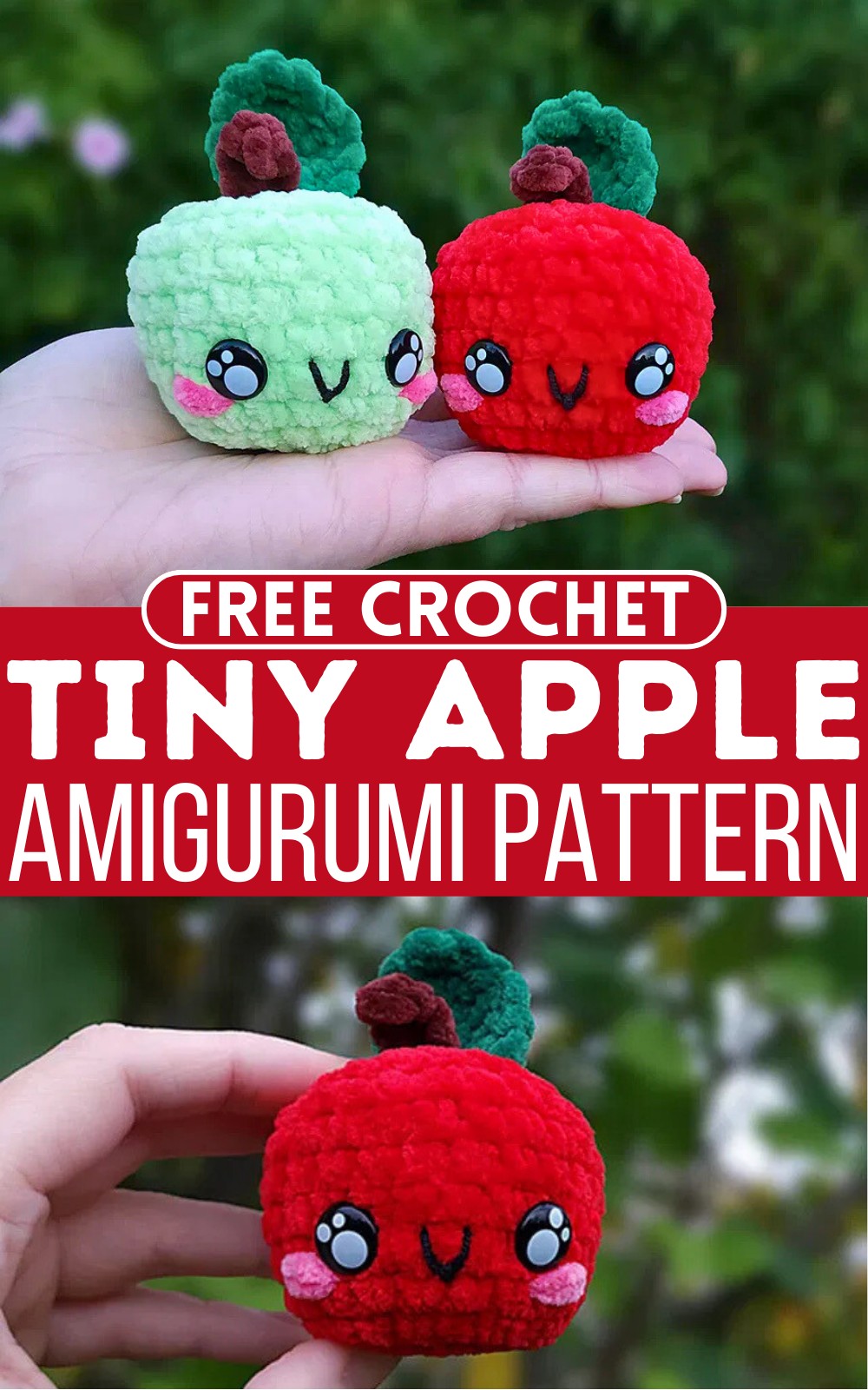 Crochet Tiny Apple Amigurumi Pattern