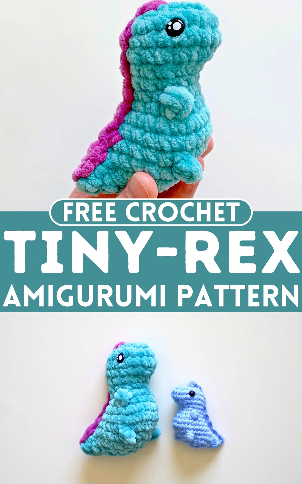 Crochet Tiny-rex Amigurumi Pattern