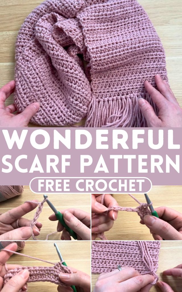 Wonderful & Cozy Crochet Scarf Pattern For Beginners