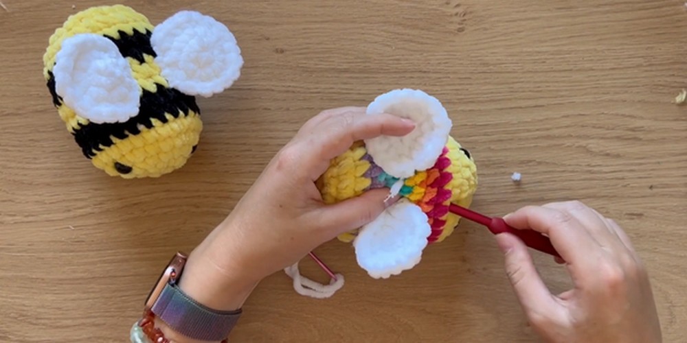 Crochet Bee Amigurumi step 6