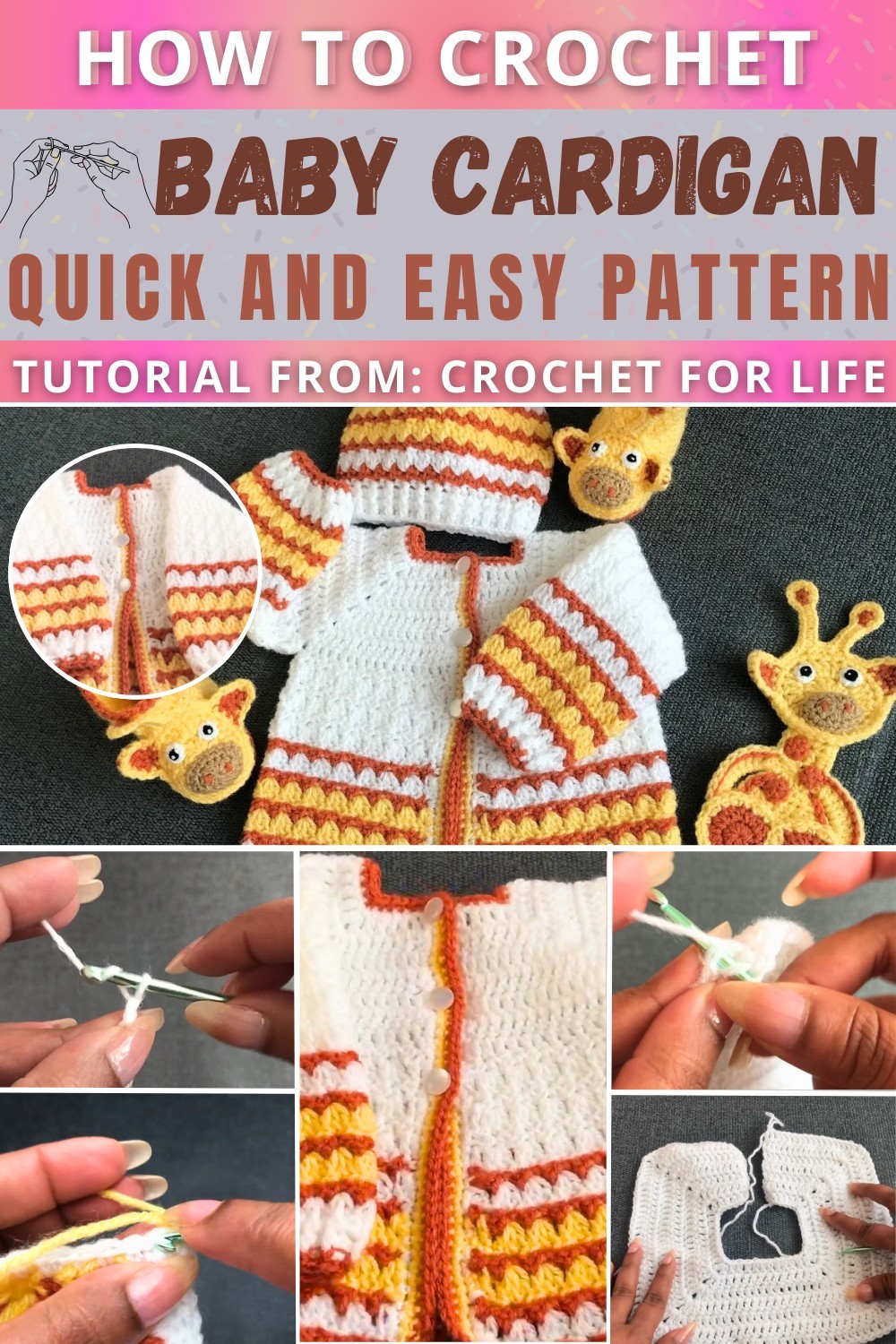 Easy Crochet Baby Cardigan Pattern