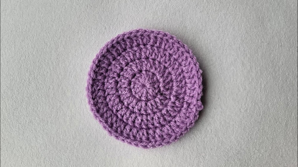 Easy Crochet Coaster Pattern step 7