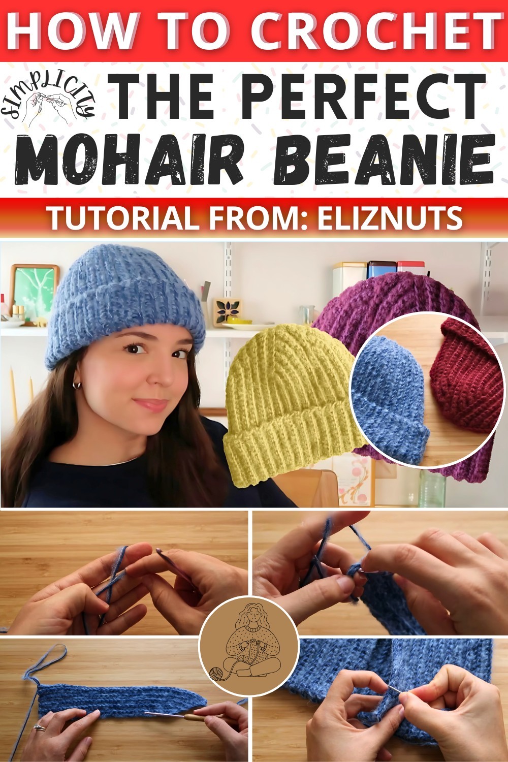 The Perfect Mohair Beanie Crochet Tutorial