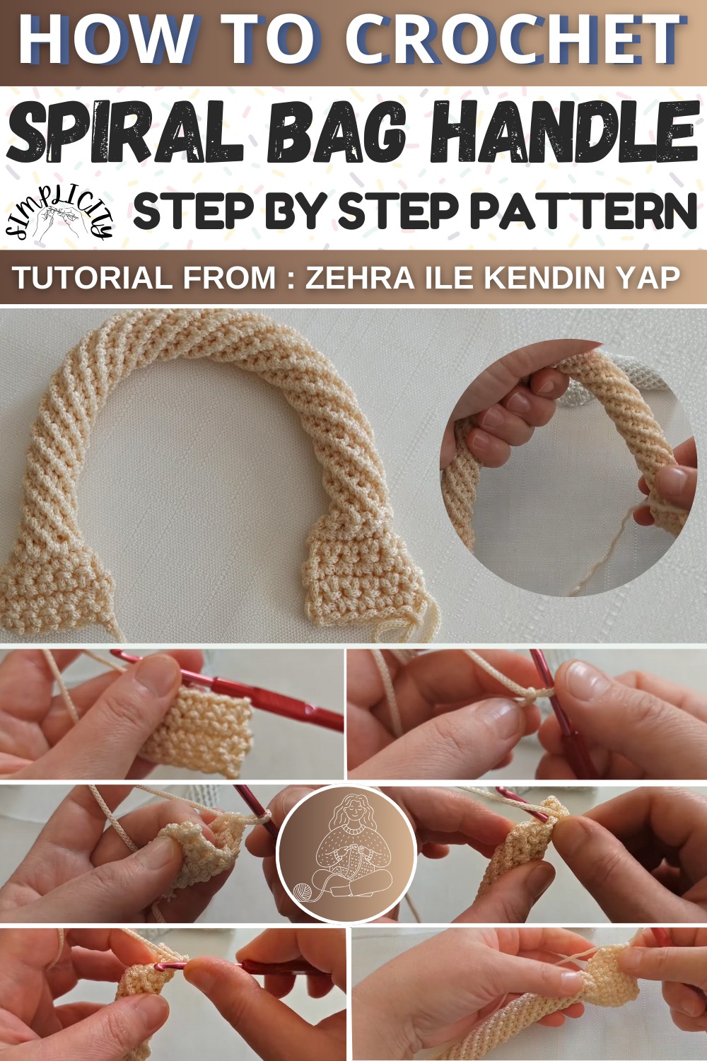 Let's Knit A Spiral Bag Handle