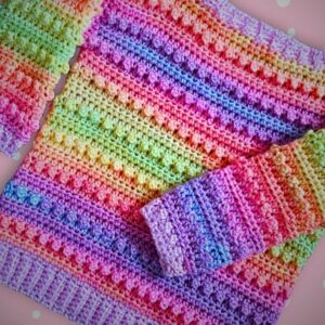 No Sew Crochet Baby Sweater Jumper