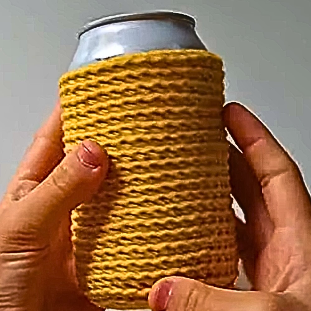 Adorable Crochet Handmade Can Cozy Pattern