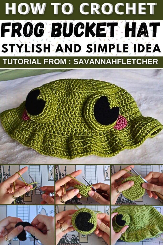 Hop Into Style: Easy Crochet Frog Bucket Hat Pattern, Free Tutorial