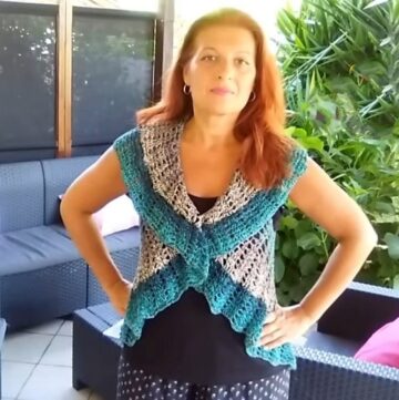 Crochet Mandala Bolero Vest Sugar Baby 1