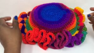 Crochet Ruffle Hat Tutorial 1