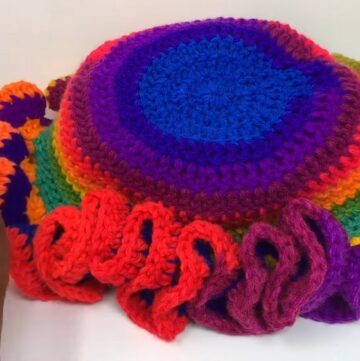 Crochet Ruffle Hat Tutorial 1