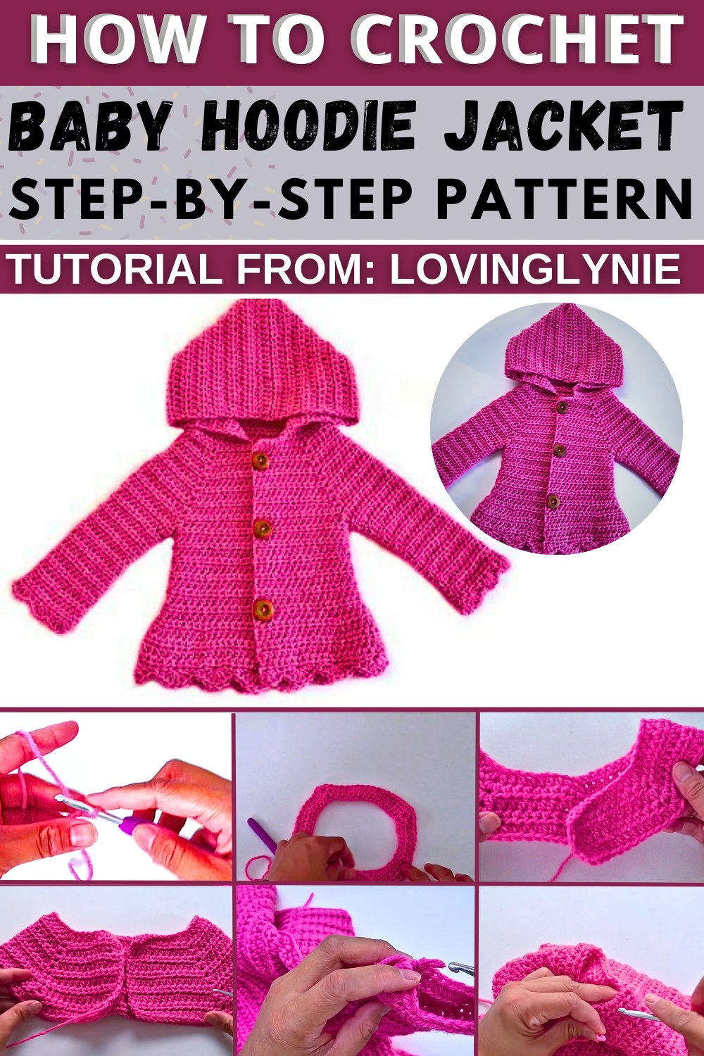 How To Crochet Baby Hoodie Jacket