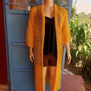 How To Crochet Long Mesh Kimono Cardigan 1