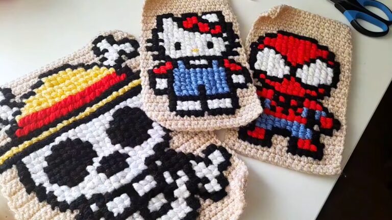 Free Crochet Cross-Stitch Pixel Art to Personalize Decor