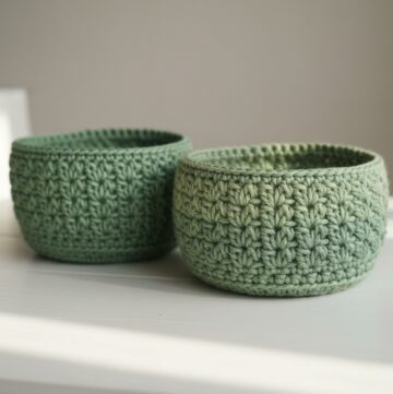 How to crochet a basket tutorial Simple steps