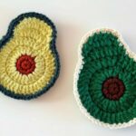 Crochet Avocado Motif Coaster Pattern 1