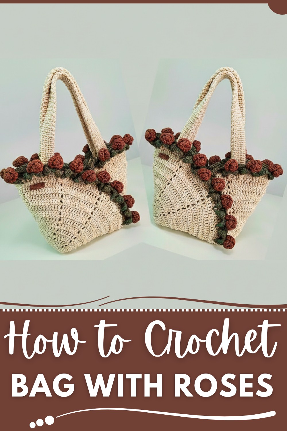 Crochet Bag With Roses Pattern