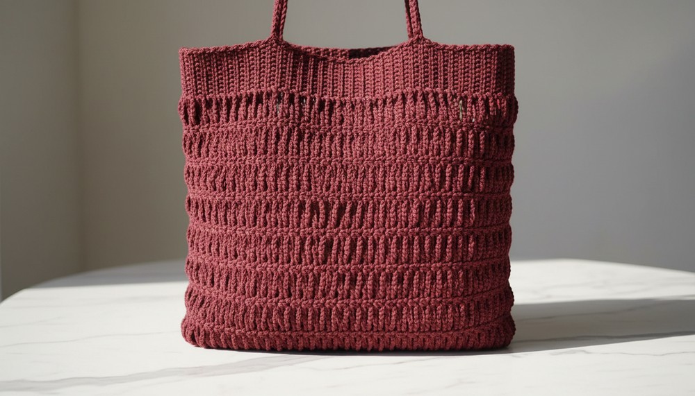 Crochet Beach Mesh Bag Pattern 3