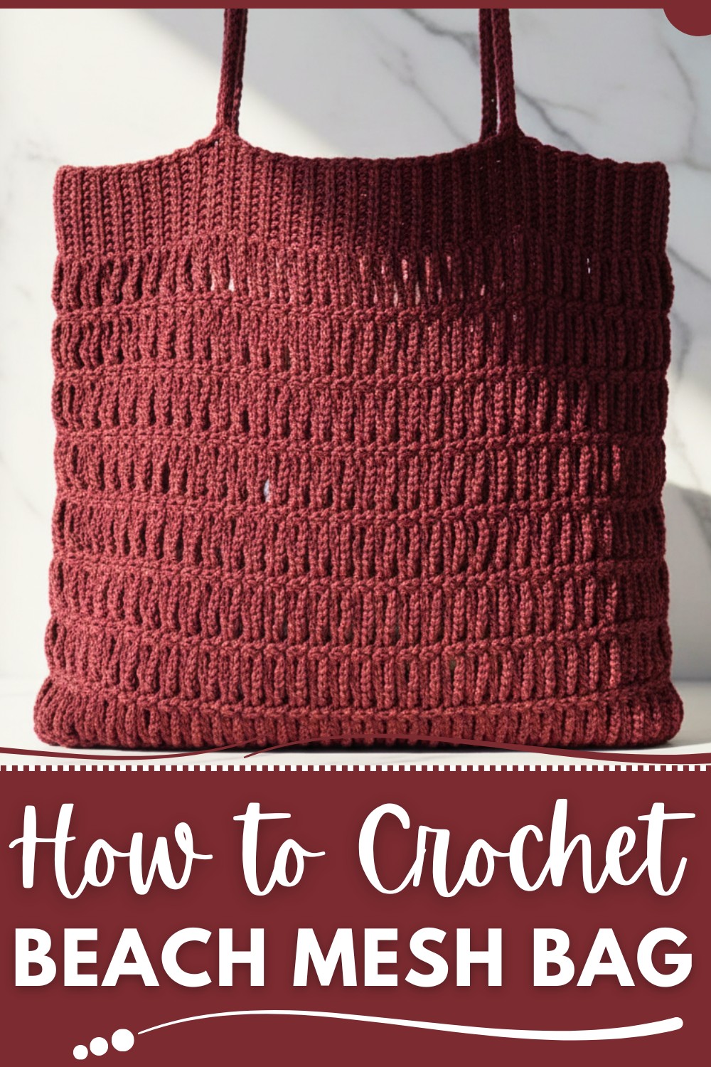Crochet Beach Mesh Bag Pattern