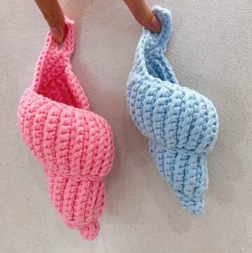 Crochet Conch Storage Bags Pattern 1