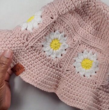 Crochet Daisy Square Bucket Hat Tutorial 3