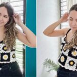 Crochet Daisy Square Top Pattern 1