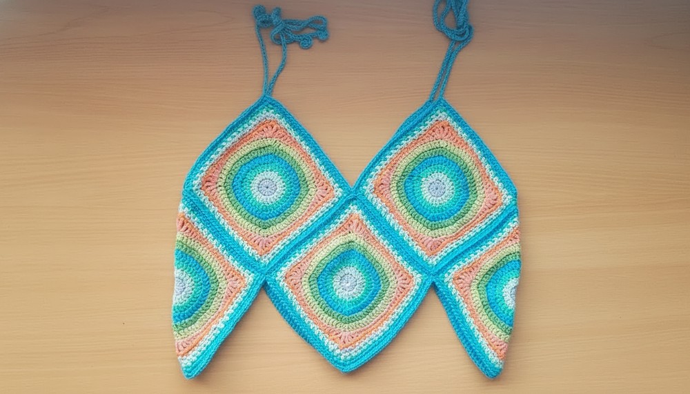 Crochet Diamond Shape Top Pattern 1