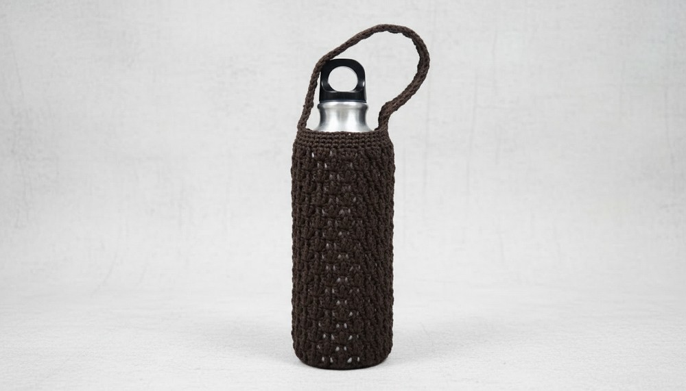 Crochet Easy Water Bottle Holder 6