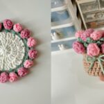Crochet Flower Coaster Pattern 1