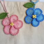 Crochet Flower Keychain Pattern 1