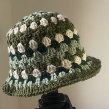 Crochet Granny Bucket Hat Tutorial 9