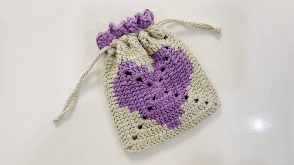 Crochet Granny Square Pocket Bag Pattern 1