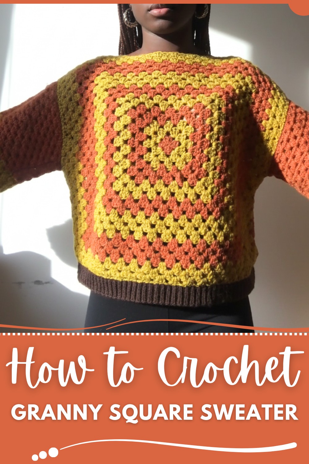 Crochet Granny Square Sweater