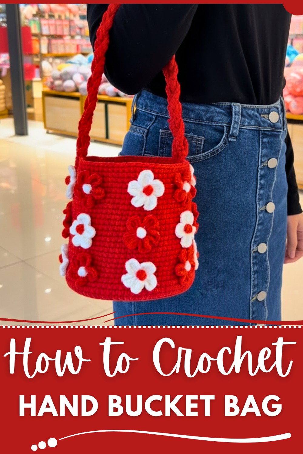 Crochet Hand Bucket Bag Pattern