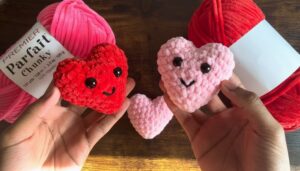 Crochet Heart Plushie Pattern 1