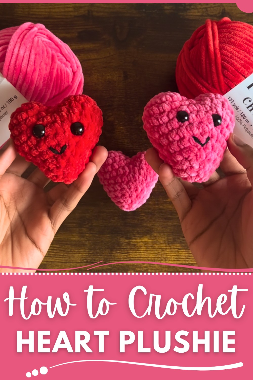 Crochet Heart Plushie Pattern