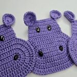 Crochet Hippo Coaster Pattern 1
