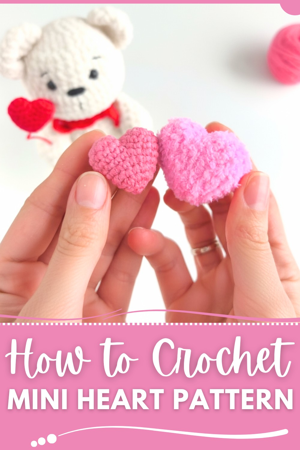 Crochet Mini Heart Pattern