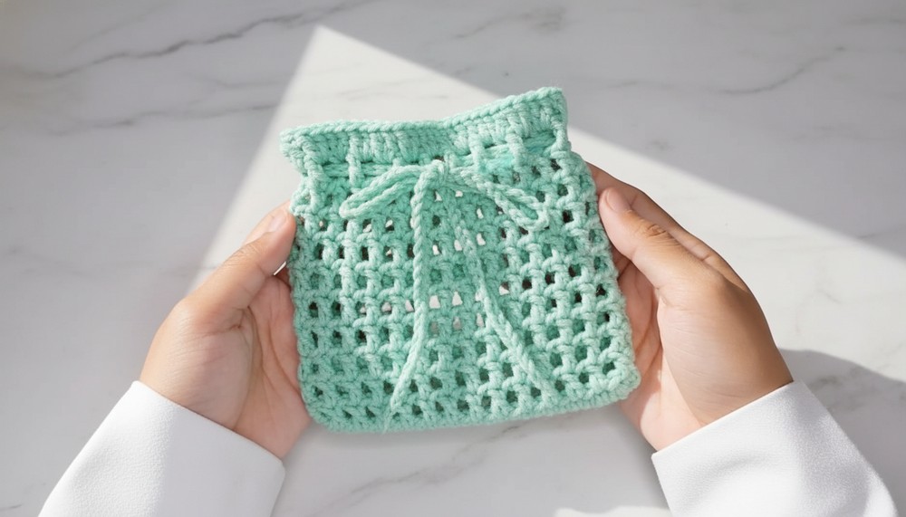 Crochet Mini Pouch Tutorial 2