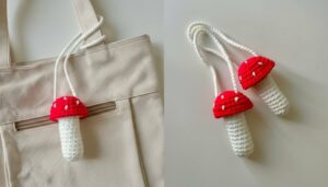 Crochet Mushroom Pouch Pattern 1