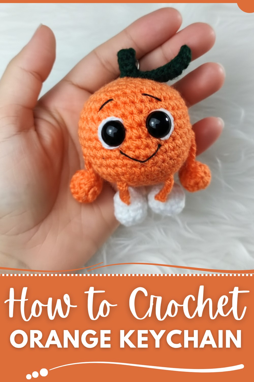 Crochet Orange Keychain Tutorial
