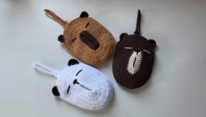 Crochet Pocket Tissue Holder Pouches 2