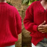 Crochet Ribbed Cardigan Tutorial 1