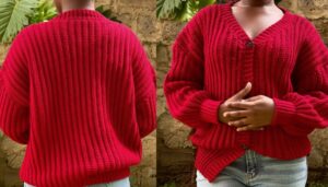 Crochet Ribbed Cardigan Tutorial 1