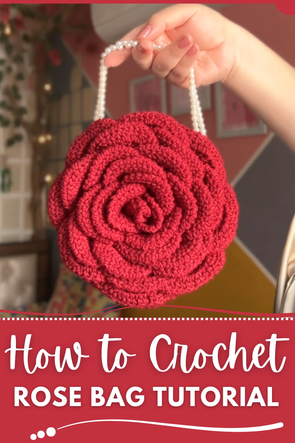 Crochet Rose Bag Tutorial
